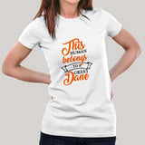 This Human Belongs To A Great Dane T-Shirt For Women India