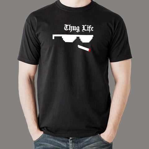 Thug Life Funny Men's T-Shirt Online India