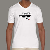 Thug Life Men's Funny V Neck T-Shirt Online India