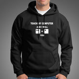 Ctrl X Threat - Touch My Computer Men's Tee