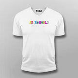 V Neck Astroworld T-shirt For Men Online India