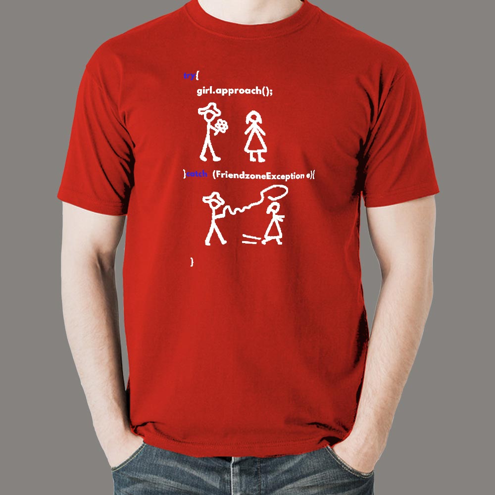 Try Catch Developer T-Shirt - Handle Life’s Errors – TEEZ.in