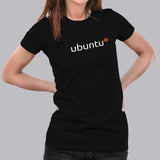 Ubuntu Linux T-Shirt For Women Online India