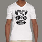 Jawa Yezdi Roadking Legendary Indian Motorcycle Men'sv neck  T-shirt online india