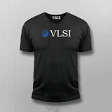VLSI Logo V-neck T-shirt For Men Online India