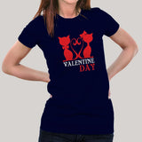 Valentines Day Funny Cat T-Shirt For Women