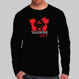 Valentines Day Funny Cat T-Shirt For Men