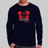 Valentines Day Funny Cat T-Shirt For Men