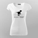 Velociraptor T-Shirt For Women