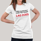 Video Game Don't Make Violent women's Gaming t-shirt online india
