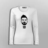 Virat Kohli Full Sleeve T-Shirt For Women Online