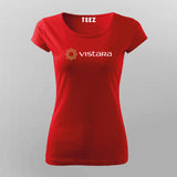 Vistara logo T-Shirt For Women