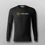 Vistara logo V-neck T-shirt For Men Online Teez
