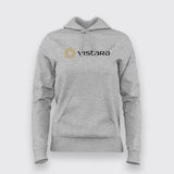 Vistara logo Hoodies For Women