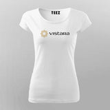 Vistara logo T-Shirt For Women