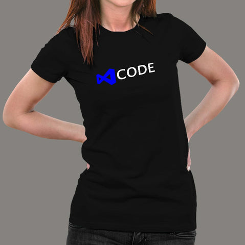 Visual Studio Code T-Shirt For Women Online India