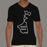West Bengal is My Home Men's nationalismv neck T-shirts online india