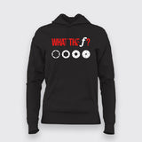 WHAT THE F? Funny Photographer T-Shirt For Women