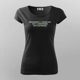 Programming is 10% Writing code And 90% Understanding Why It's Not Working Funny Programmer Quotes T-Shirt For Women Online Teez