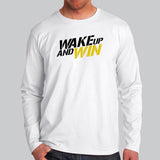 Wake Up And Win Motivation T-Shirt For Men