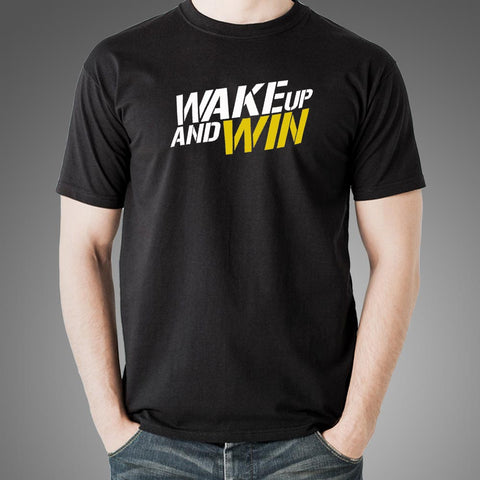 Wake Up And Win Motivation T-Shirt For Men Online India
