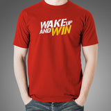 Wake Up And Win Motivation T-Shirt For Men