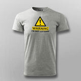 Warning I'm Not Listening Funny Men's Attitude T-Shirt