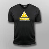 Warning I'm Not Listening Funny Men's Attitude T-Shirt