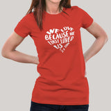 We Love because He first loved us Women's Christian T-shirt
