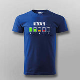 Weekdays battery life T shirt for men