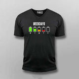 Weekdays V neck T-shirt For Men