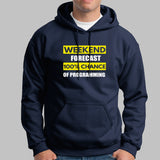 Weekend Forecast Funny Programming Hoodies For Men