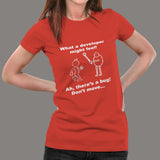 Developer Vs Tester What A Developer Might Feel Funny T-Shirt For Women