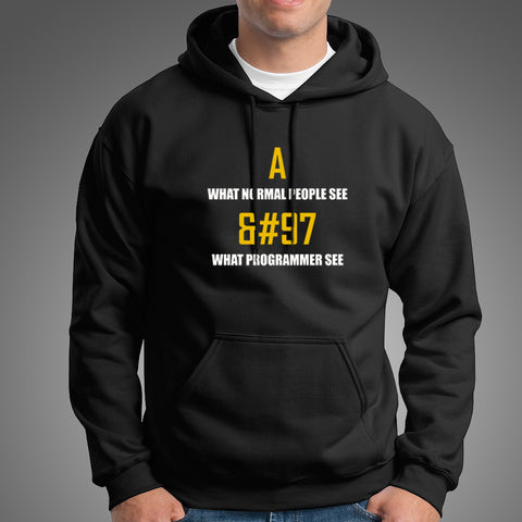 What Programmer See &#97 Funny Programmer Hoodies For Men Online India