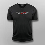  V Neck Motivational T-Shirt Online India