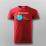 What You Pet Gives Funny Pet T-shirts For Men