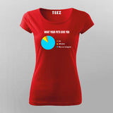 What You Pet Gives Funny Pet T-shirts  For Women