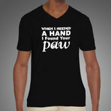 I Found Your Paw V Neck T-Shirt For Men Online India