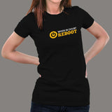 When in Doubt Reboot Programmer T-Shirt For Women online india