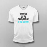 Which Way Did The Programmer Go? He Went Data way! T-shirt For Men