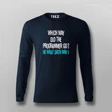 Which Way Did The Programmer Go? He Went Data way! T-shirt For Men
