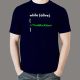 While Alive Cuddle Kittens T-Shirt For Men