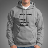 While Alive Eat Sleep Debug Repeat Funny Debugging Hoodies For Men