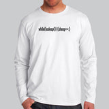 While Asleep Counting Sheep Programmer T-Shirt For Men