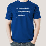 While Awake, I Code T-Shirt - The Developer's Creed