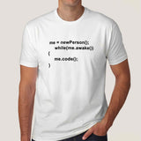 While Awake I Code Men's Programming T-shirt