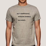 While Awake, I Code T-Shirt - The Developer's Creed