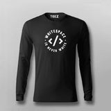 Whitespace Is Never White Full Sleeve T-shirt For Men Online Teez