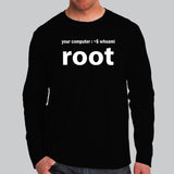 Your Computer Whoami Root Funny IT Admin Hacker T-Shirt For Men