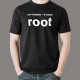 Your Computer Whoami Root Funny IT Admin Hacker T-Shirt For Men Online India